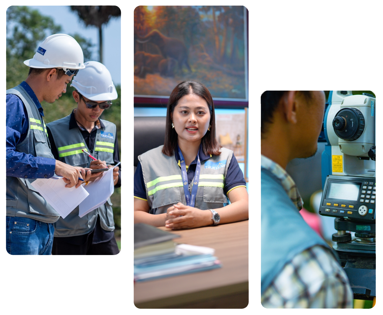 Construction work and building development in Cambodia